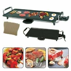 Large Teppanyaki Grill Table Electric Hot Plate Bbq Griddle Camping 2000w