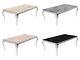 Louis Polished Stainless Steel Coffee Table Marble Select Colour
