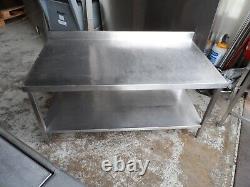 Low Level Stainless Steel Appliance Chargrill Table Stand 1300 x 700 £125 + Vat