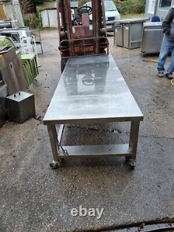 Low Pedestal Stainless Steel Table For Grill Griddle