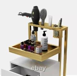 Luxury Barber Trolley Professional Hairdresser Cabinet Beauty Salon Tools Table