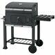Luxury Free Standing Charcoal Bbq Grill Trolley Stainless Steel Side Table