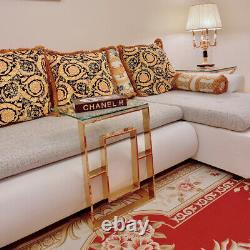 Luxury Under Sofa Table With Gold Legs