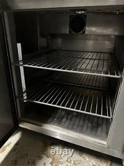 Makeline Stainless Steel 2 Door Pizza Prep Table Refrigerator