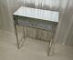 Mirrored Dressing Table Diamond Effect Vanity Entrance Bedroom Make-up Console
