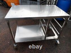 Mobile Stainless Steel Table Suit Combi Bake Off Oven Stand 1200 mm £200 + Vat