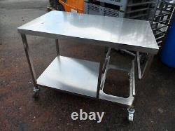 Mobile Stainless Steel Table Suit Combi Bake Off Oven Stand 1200 mm £200 + Vat