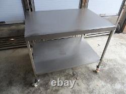 Mobile Stainless Steel Table Suit Combi Bake Off Oven Stand £200 + Vat