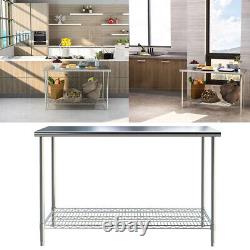 Modern Catering Kitchen Worktop Stainless Steel Work Table Prep Tables/Rack