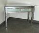 Modern Mirrored Crushed Crackle Dressing Table Console Table