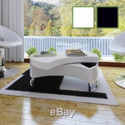 NEW Coffee Table Side Table Shape-adjustable High Gloss White/Black Selectable