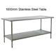 New Stainless Steel Table 1800mm Long X 600mm Deep X 850mm High 2 Layers