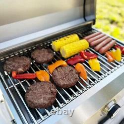 NXR 3 Burner Stainless Steel Table Top Gas Barbecue Fast Dlevryy