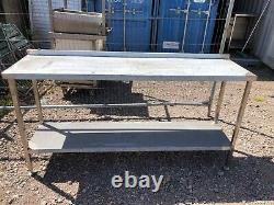 Narrow Stainless Steel Commercial Table (180cm) Read Description
