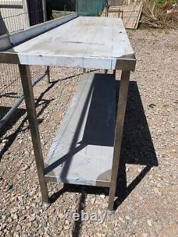 Narrow Stainless Steel Commercial Table (180cm) Read Description