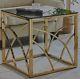 New Ainpecca Gold End Table Stainless Steel Frame Design Living Room