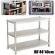 New Kitchen Shelf Stainless Steel Work Table Microwave Oven Storage Rack 80x40cm