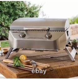 Nexgrill 2 Burner 304 Stainless Steel Table Top Gas Barbecue BBQ