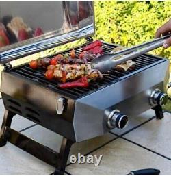 Nexgrill 2 Burner 304 Stainless Steel Table Top Gas Barbecue BBQ