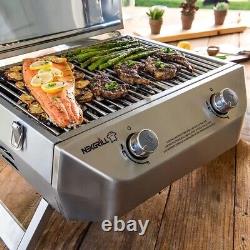 Nexgrill 2 Burner Stainless Steel Table Top Gas Barbecue