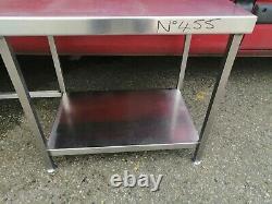 No455 Stainless Steel Wall Table 1560mm X 650mm X 755mm High