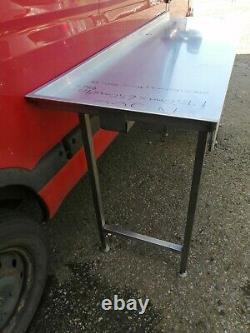 No500 Stainless Steel Table 1950mm X 650mm X 915mm With Open Under For Equipment