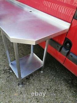 No500 Stainless Steel Table 1950mm X 650mm X 915mm With Open Under For Equipment