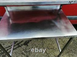 No526 Stainless Steel Table With Over Shelf 1100mm X 760mm X 1270mm High