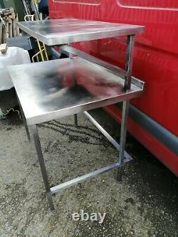No526 Stainless Steel Table With Over Shelf 1100mm X 760mm X 1270mm High