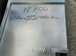 No706 Stainless Steel Dishwasher Table 1650mm X 700mm X 900mm High