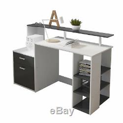 Office Computer Desk with Drawers Wood Study Workstation PC Laptop Dining Table