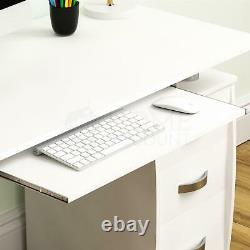 Otley Computer Desk 3 Drawer Laptop PC Study Table Workstation Home Office White
