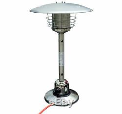 Outsunny 4KW Table Top Gas Patio Heater Stainless Steel Garden Heating Heat Fire
