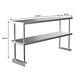 Over Stainless Steel Kitchen Bench Table Shelves Catering Worktop Storage Rack