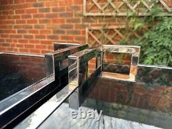 Pair of Luxury Stainless Steel & Glass Bedside Tables (Eicholtz)