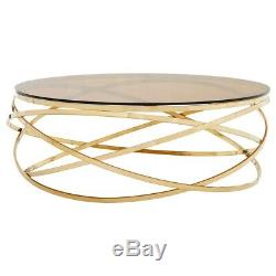 Paloma Gold Round Coffee Table
