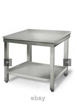 Professional Work table Stainless steel Bottom shelf 800x700x900mm RRP £460