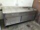 Quality Stainless Steel Commercial Sink / Prep Table With Storage
