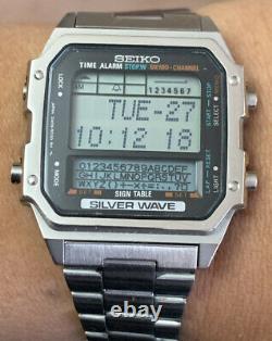Rare Seiko SilverWave Sign Table Memory Watch D409