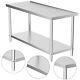 Restaurant Stainless Steel Kitchen Food Prep Table Work Bench Table 120cm