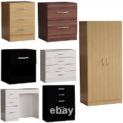 Riano Chest of Drawers Bedside Cabinet Dressing Table Wardrobe Bedroom Furniture