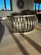 Round Stainless Steel And Glass Coffee Table