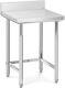 Royal Catering Stainless Steel Kitchen Work Prep Table Upstand 200kg Capacity