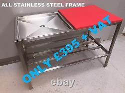 Sausage Filler / Butchers Block Bench Table Only £395+vat All Stainless Steel