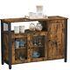 Sideboard Storage Cabinet Buffet Table With 3 Doors For Dining Room Lsc096b01
