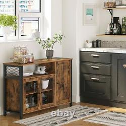 Sideboard Storage Cabinet Buffet Table with 3 Doors For Dining Room LSC096B01