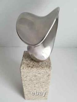 Signed Jack Arnold Modernist Biomorphic Stainless Steel Abstract Art Sculpture