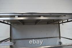 Sorting table Stainless steel large size 2m x 125cm x 100cm high, lip all round