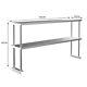 Stainles Steel Work Bench Commercial Storage Table Kitchen Cafe Sink Prep Shelf