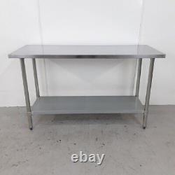 Stainless Steel 150cm Prep Table Catering Commercial Kitchen Restaurant 1.5m